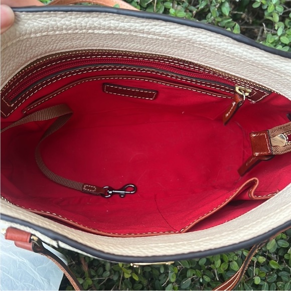 Dooney & Bourke Pebble Grain Lexington Color: Bone (cream) - Picture 16 of 16